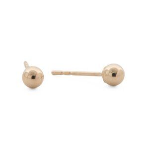 Cote D'or Gold Made In The Usa 14kt Gold Ball Stud Earrings